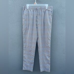 H&M Women Light Blue Checkered Joggers